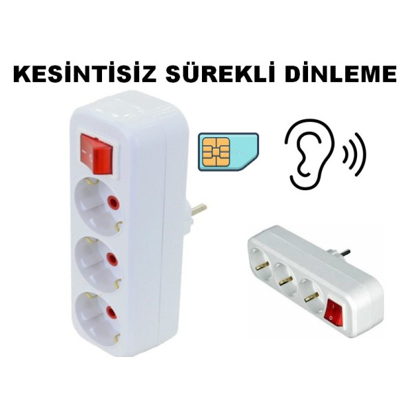 Profesyonel Ortam Dinlemeli Çoklu Priz Ortam Ses Dinleme Cihazı GSM ürün görseli 1