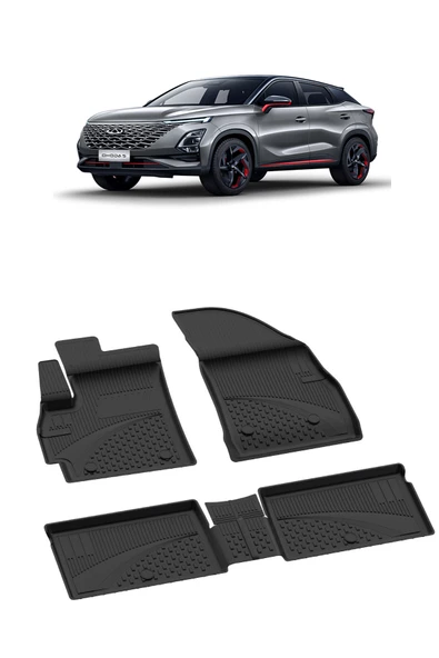 Sahler Chery Omoda 5 2022+ 4.5 D Sahler Paspas Siyah ürün görseli 1
