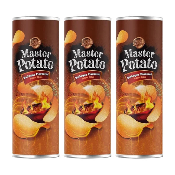 Master Potato Barbekü Çeşnili Cips 160 Gr x 3 Adet ürün görseli 1
