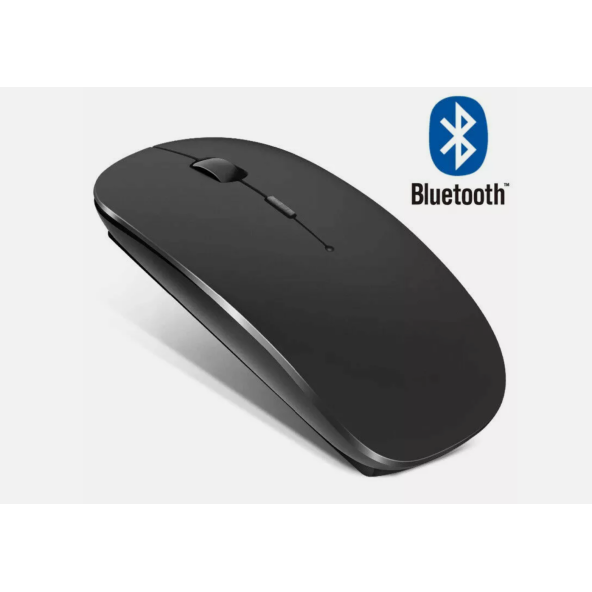 Taşınabilir Sessiz Işıklı  Kablosuz Şarj Edilebilir Bluetoothlu Tablet Bilgisayar Tv  Uyumlu  Fare ürün görseli 1