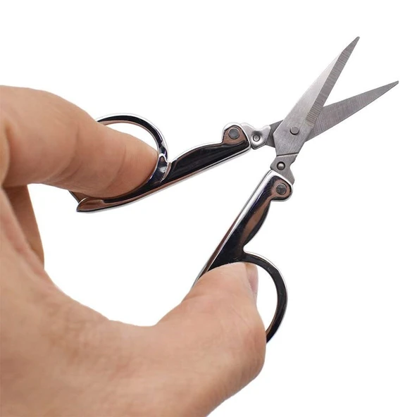 ÇELİK Katlanır CEP tipi Seyahat Makası (Açık12cm Kapalı5cm) ürün görseli 1