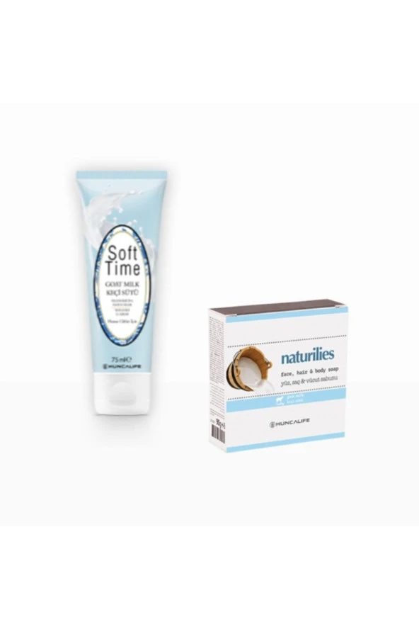Soft Tıme Keçi Sütlü, Yenileyici El Kremi 75 Ml + Naturilies Keçi Sütlü Sabun / 90 Gr ürün görseli 1