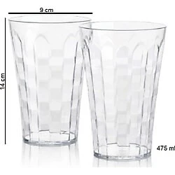 Tupperware Pırlanta Bardaklar 2li 475 Ml ürün görseli 1
