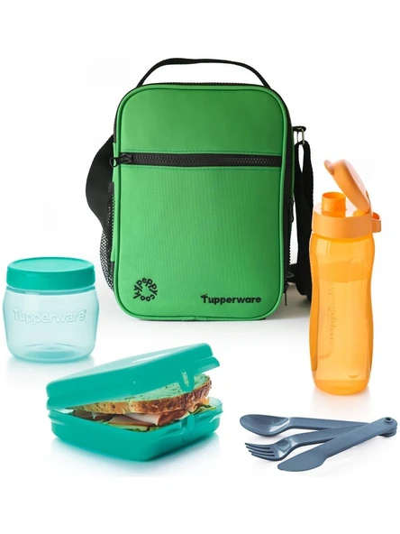 Peppycooky Tupperware x Peppycooky Beslenme Çantası Yeşil Set-3 ürün görseli 1