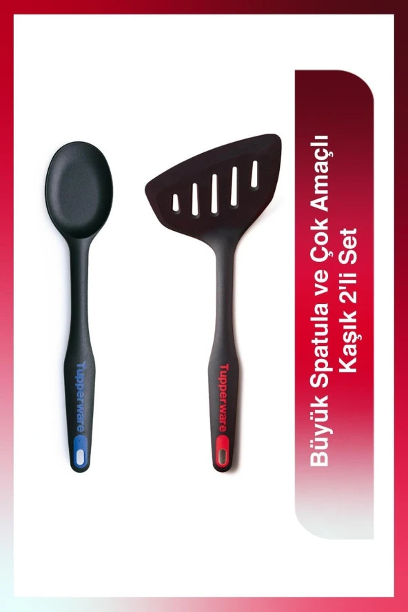 Büyük Spatula Ve Çok Amaçlı Kaşık 2'li Set ürün görseli 1