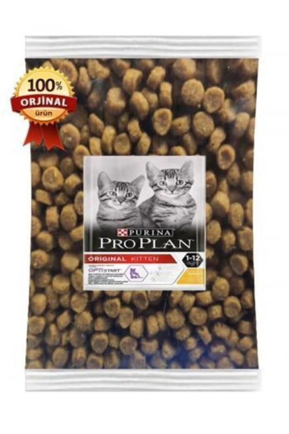 -Proplan Kitten Tavuklu Yavru Kedi Maması 750 gr x 2 Adet Özel Vakumlu Pakettir ürün görseli 1