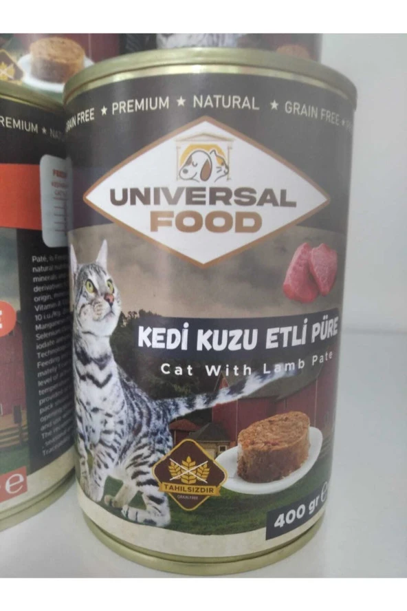Unıversal Food Kuzu Etli Kedi Konserve Pate Mama ürün görseli 1