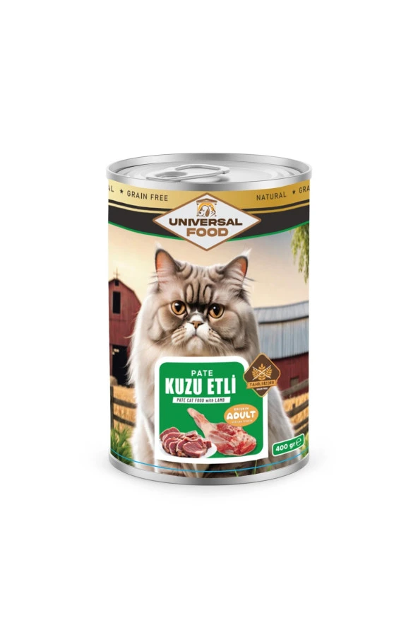 Kedi Konservesi Kuzu Etli Kedi Konserve 400g X 15 Adet Fiyatı ürün görseli 1