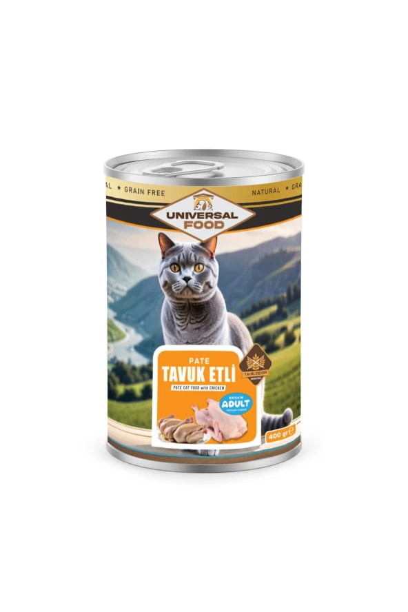 Kedi Konservesi - Exquisite Pate Tavuk Etli Kedi Konserve 400g X15 Adet Fiyatı ürün görseli 1
