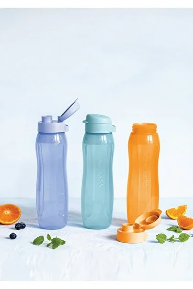 Tupperware Su Şişesi 750 ml Turuncu Slim ürün görseli 1