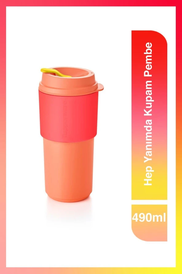 Hep Yanımda Kupam 490 ml Pembe - Resim 3
