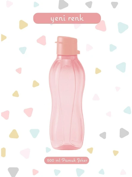 Tupperware Eko Şişe 500 ml Pamuk Şeker Pembe ürün görseli 1