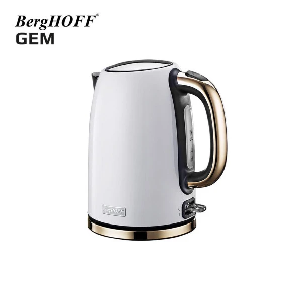 BergHOFF GEM TITAN 1.7 Litre Parlak Beyaz Gold Su Isıtıcısı 7950061 ürün görseli 1