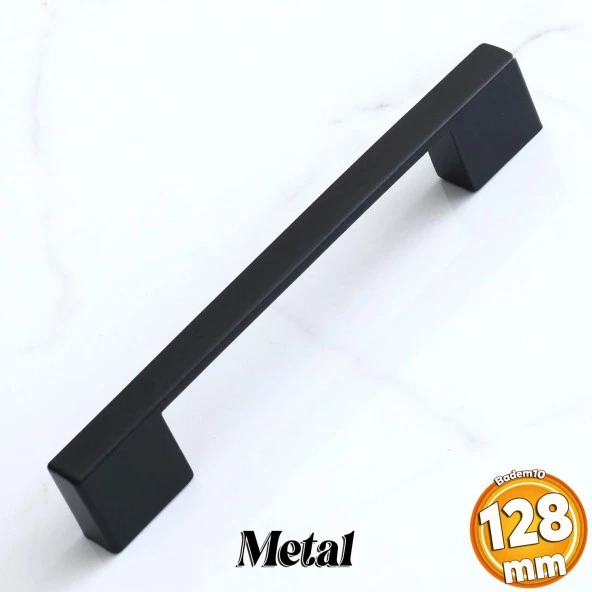 Kale Kulp 128 mm Siyah Metal Mobilya Mutfak Çekmece Dolap Kulpları Dolabı Kapak Kulbu Kulpu 12.8 cm ürün görseli 1