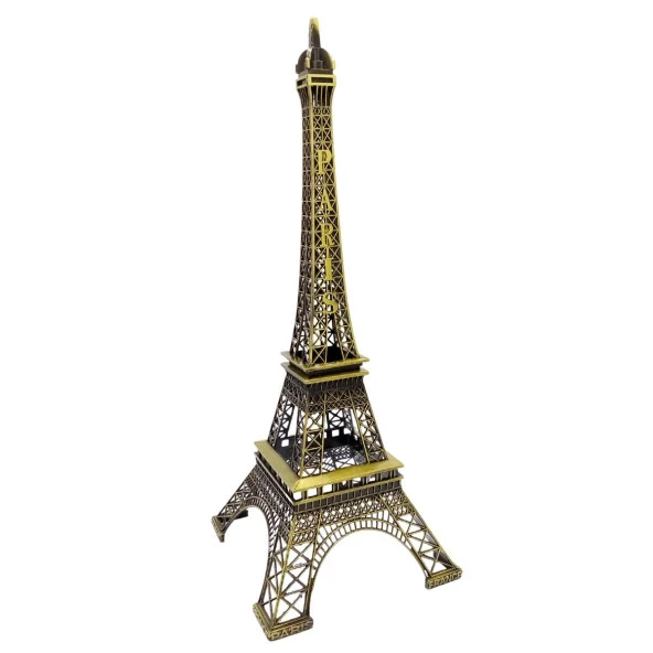 Minyatür Metal Paris Eyfel Kulesi Dekoratif Biblo 38 cm ürün görseli 1