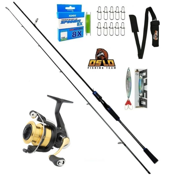 Daiwa RS 4000 Oslo Legend 270cm 7-40gr 8 Örgü Spin Olta Seti ürün görseli 1