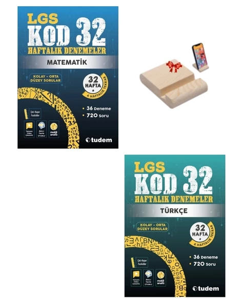 LGS 8. Sınıf Kod32 Haftalık Denemeler Matematik ve Türkçe ürün görseli 1