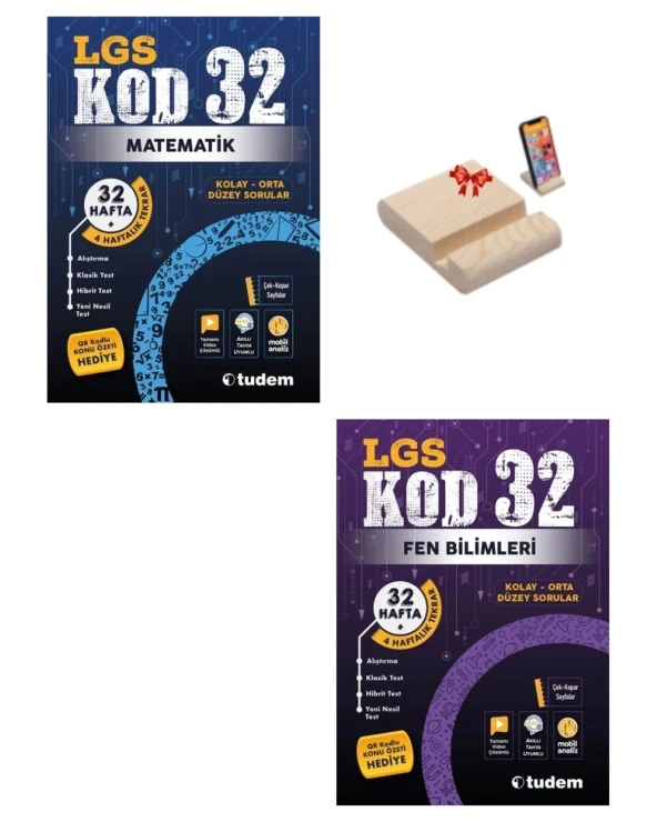 LGS 8. SINIF KOD32 MATEMATİK VE FEN BİLİMLERİ SORU BANKASI ürün görseli 1