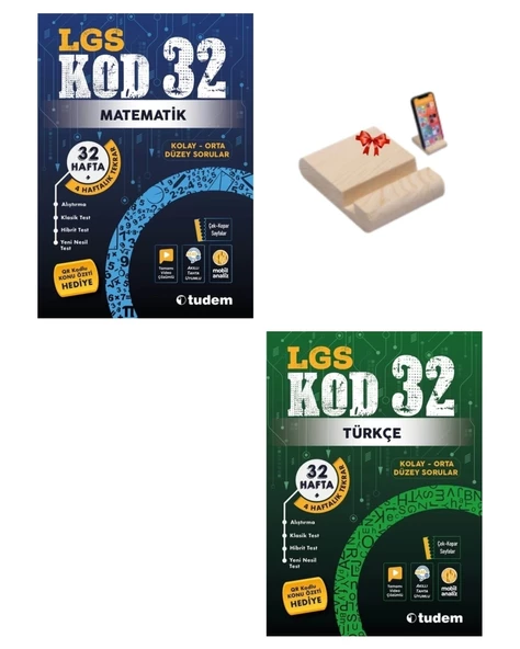 LGS 8. SINIF KOD32 MATEMATİK VE TÜRKÇE SORU BANKASI ürün görseli 1