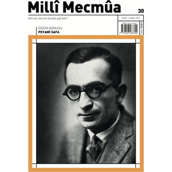 Milli Mecmua - Peyami Safa (30. Sayı) ürün görseli 1