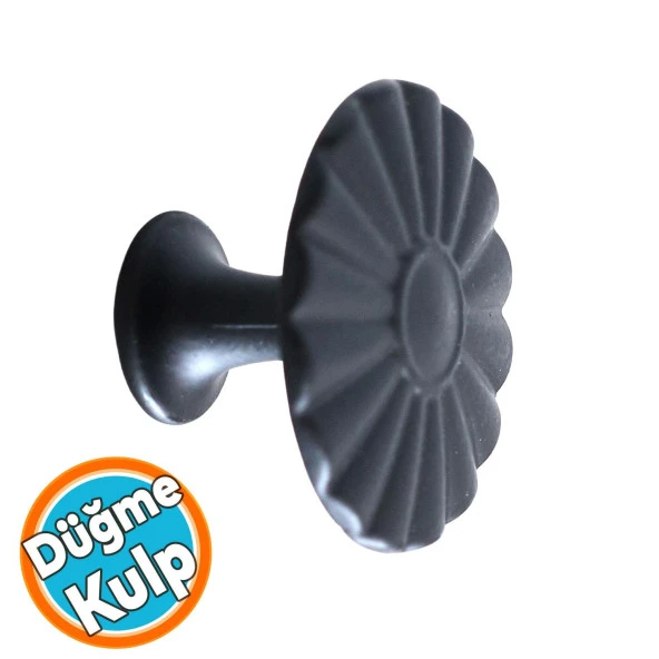 Düğme Mat Siyah Kulp Mobilya Mutfak Dolabı Çekmece Dolap Kulpları Kapak Kulpu Kulb Metal ürün görseli 1