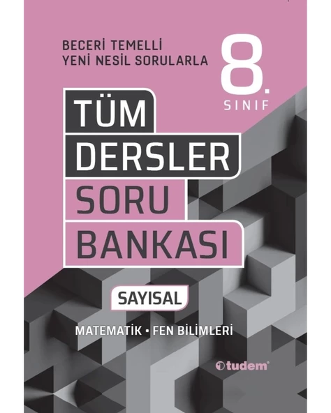LGS 8. SINIF TÜM DERSLER SAYISAL BECERİ TEMELLİ SORU BANKASI ürün görseli 1