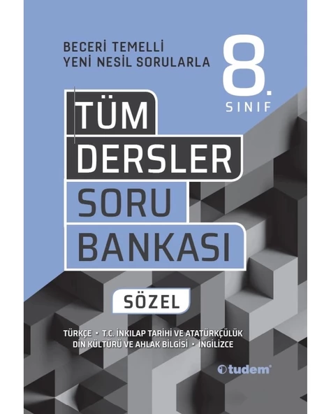 LGS 8. SINIF TÜM DERSLER SÖZEL BECERİ TEMELLİ SORU BANKASI ürün görseli 1