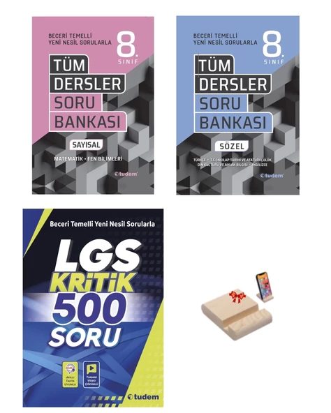 LGS 8. SINIF TÜM DERSLER SAYISAL - SÖZEL VE KRİTİK 500 SORU 3LÜ SET ürün görseli 1