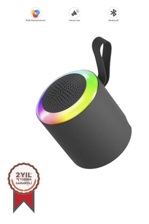 Torima D24 Siyah SD/USB Girişli Taşınabilir Bluetooth Hoparlör ürün görseli 1