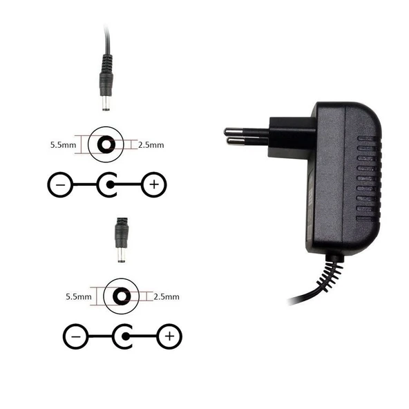 18V 500mA (0.5A) 9W 5.5X2.1 mm Adaptör - Şarj Aleti ürün görseli 1