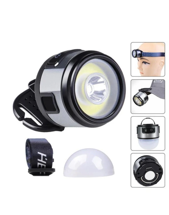 Watton Wt-618 XPG COB4 Led 7 Mod Şarjlı Kafa Lambası - Resim 2