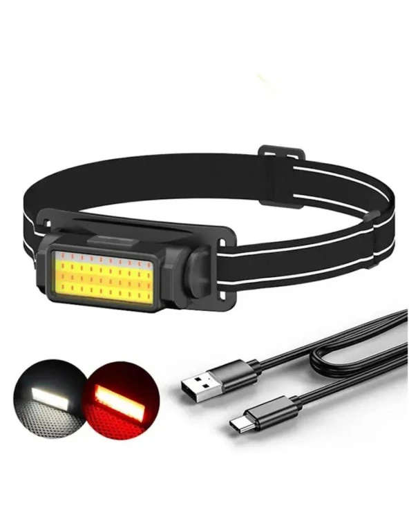 Watton Wt-650 Şarjlı Kafa Lambası 50 Cob Led 300 Lümen 5 Mod Aydınlatma ürün görseli 1
