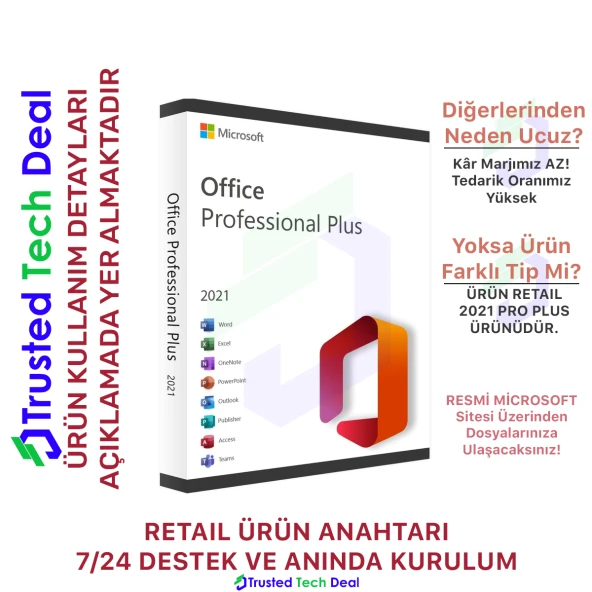 Office 2021Pro Lisans Anahtarı ürün görseli 1