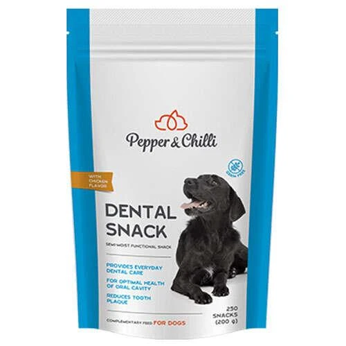 Pepper Chilli Dental Snack Diş Sağlğı Tahılsız Köpek Ödülü 200 Gr ürün görseli 1
