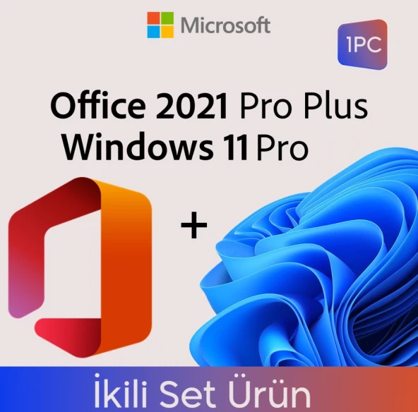 Microsoft Office 2021 Pro Plus 32-64 Bit Destekli Türkçe-Ingilizce Lisans Anahtarı (Windows 11 Hediye!) ürün görseli 1