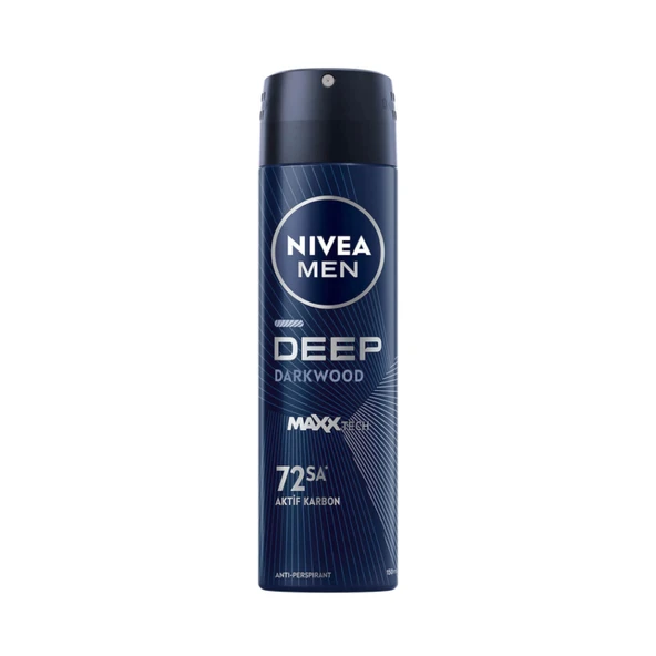 Nivea Men Deep Dimension Aktif Karbon Dark Wood Anti-Perspirant Deodorant 150ml ürün görseli 1