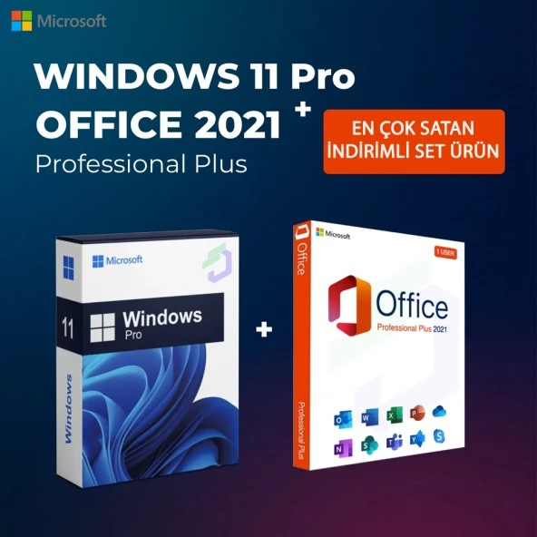 Office 2021 Pro Plus Dijital Ürün Anahtarı + ( Windows 11 Pro Dijital Lisans Hediye ) ürün görseli 1