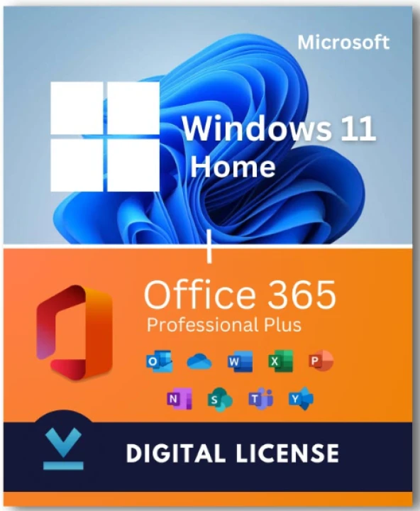 Windows 11 Pro + Office 365 Pro Plus ürün görseli 1