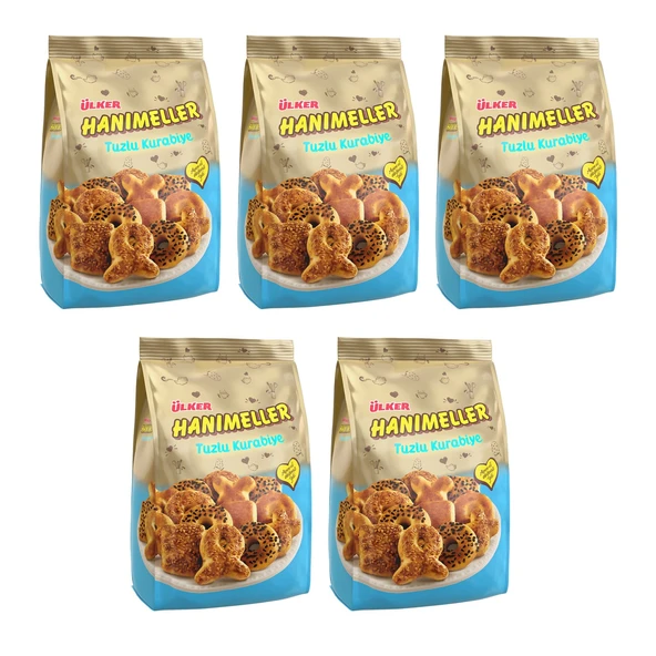 Ülker Hanımeller Karışık Tuzlu Kurabiye 150 Gr x 5 Adet ürün görseli 1