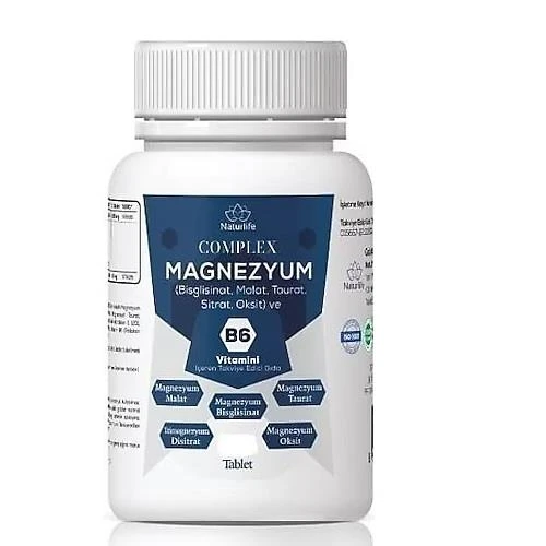 Naturlife Magnezyum B6 60 Tablet8682214038141 ürün görseli 1