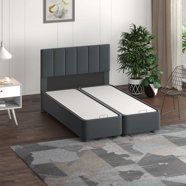 Mobpazar Yatak Başlığı, Kamelya Yatak Başlığı Antrasit 160X100 cm ürün görseli 1