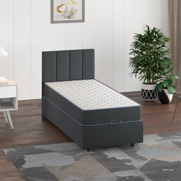 Mobpazar Yatak Başlığı, Kamelya Yatak Başlığı Antrasit 100X100 cm ürün görseli 1