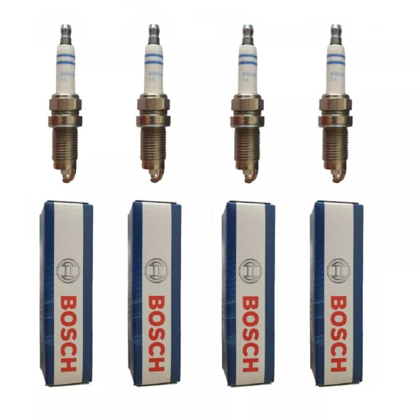 Bosch Citroen C3 1.6 2002 2003 2004 2005 2006 2007 2008 2009 Bosch Nikel Buji  Takım 4 Adet ürün görseli 1