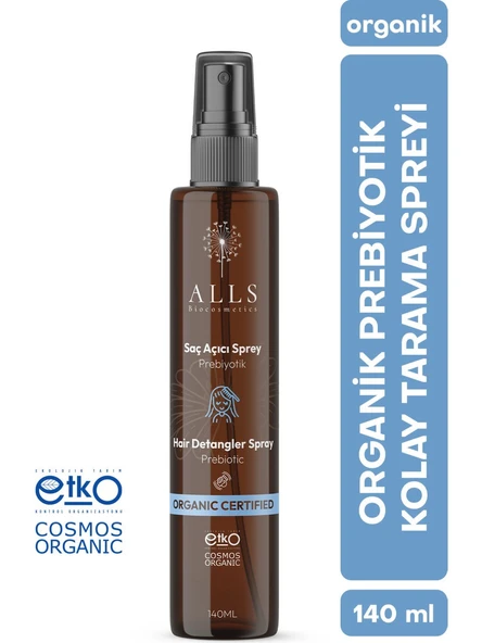 Alls Biocosmetics Organik Prebiyotik Kolay Tarama Saç Açıcı Sprey 140 ml ürün görseli 1