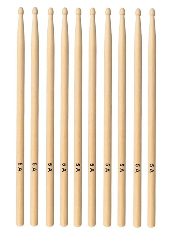 Chroma Baget - Davul - 5 Çift Bateri Bageti Drumsticks 5a Pürüzsüz Yüzey ürün görseli 1