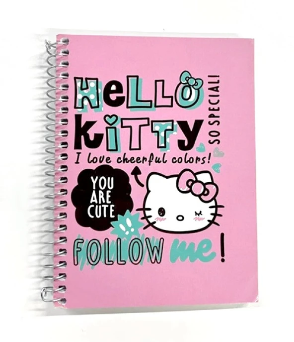 Keskin Color Hello Kitty Not Defteri 80 Yaprak Çizgili Spiralli ürün görseli 1