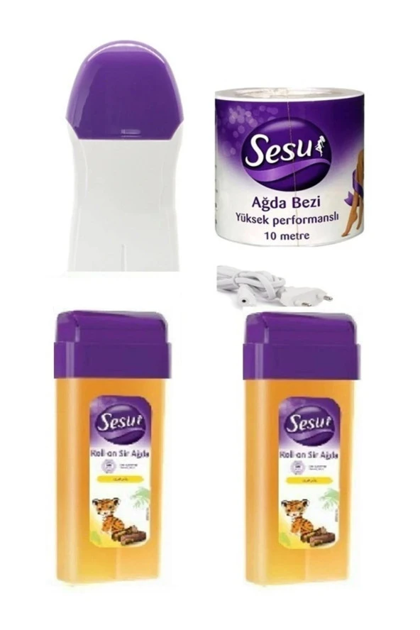 Roll-on Kartuş Ağda Pudralı(normal Cilt)2 Adet Ağda Makinesi Isıtıcısı Ağda Bezi Mcr18 ürün görseli 1