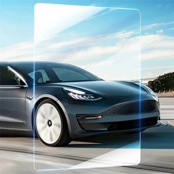 Tesla Model Y Araç Multimedya Temperli Cam Ekran Koruyucu - Resim 2