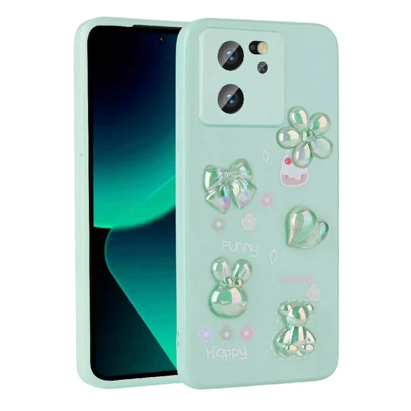 Xiaomi Mi 13T Uyumlu  Uyumlu KılıfKabartma Figürlü Parlak Toys Silikon Kapak ürün görseli 1