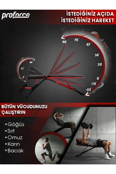 Proforce Versal - Ayarlanabilir Bench Sehpa - Katlanabilir Bench Sehpası - Resim 5